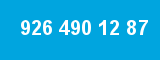 926 490 12 87 926 490 12 87